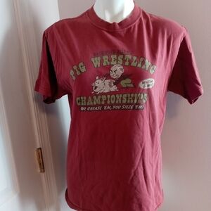 Lab by the Doctor‎ pig wrestling t-shirt